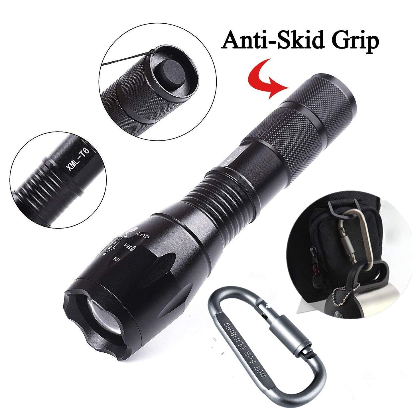 Portable LED Flashlight 1000 Lumens in 5 modes