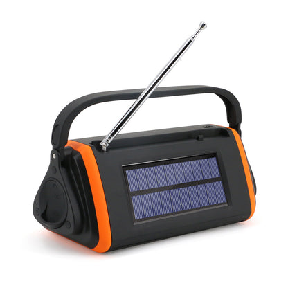 Handheld SOS alarm emergency disaster prevention radio with solar power