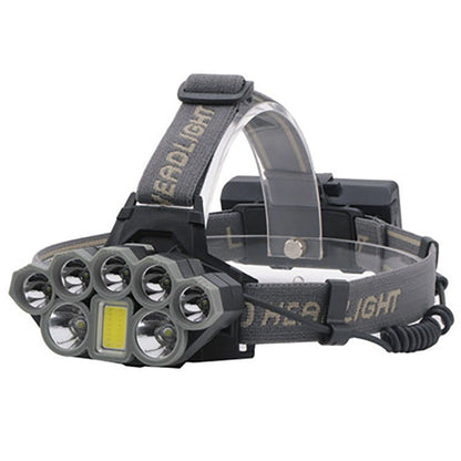 Head flashlight powerpro 500 lumens  long-range aluminum USB and  battery