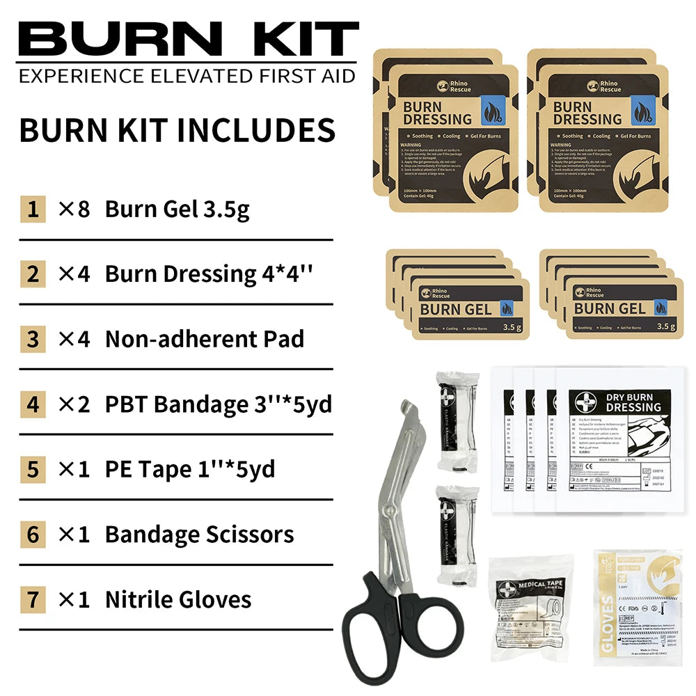 Complete burn care kit for every emergency situation