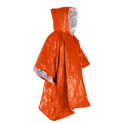 Waterproof raincoat emergency warmth blanket