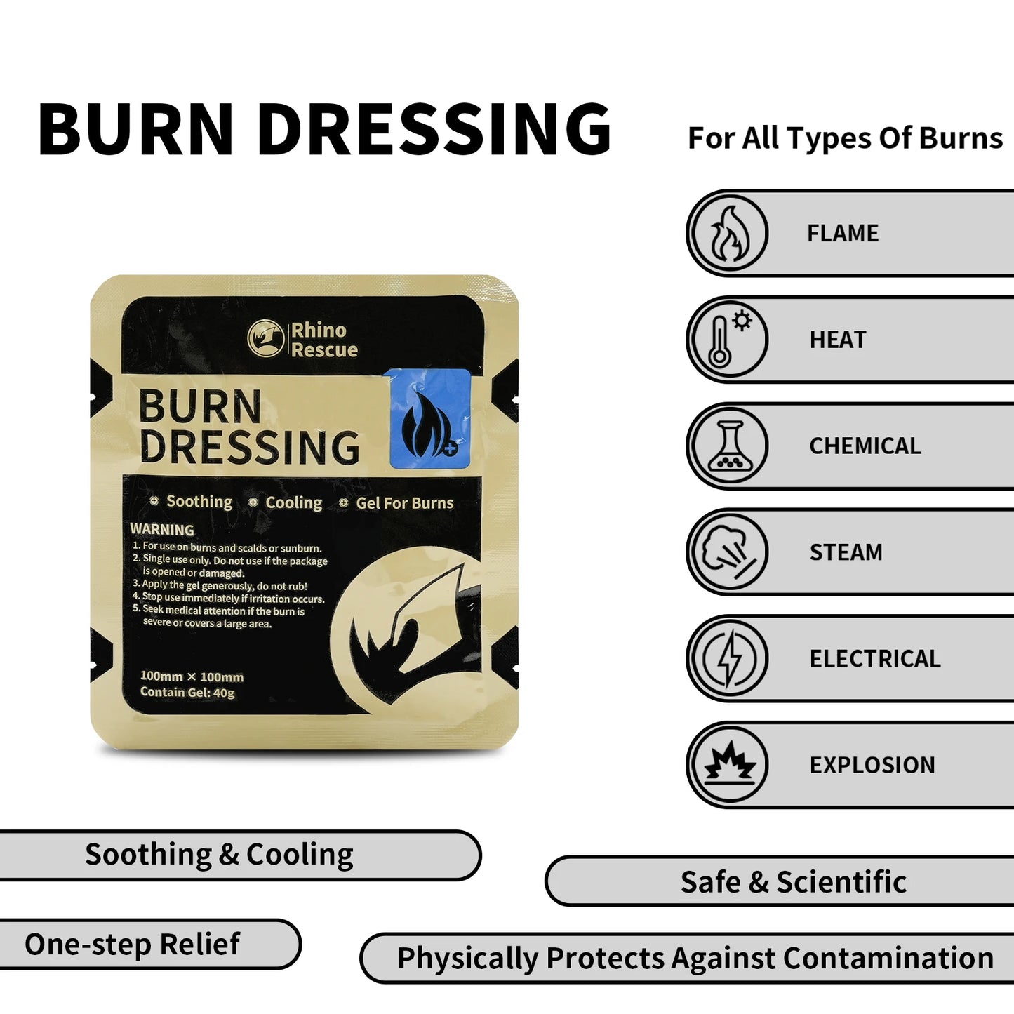 Burnshield the immediate burn relief and care emergency situation