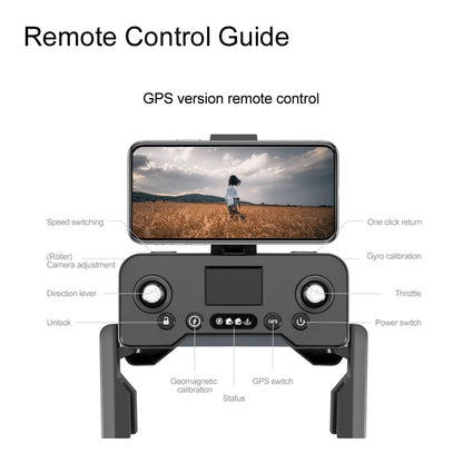 Safest Drone 8K 5G GPS Pro photo taking includes 2 batteries