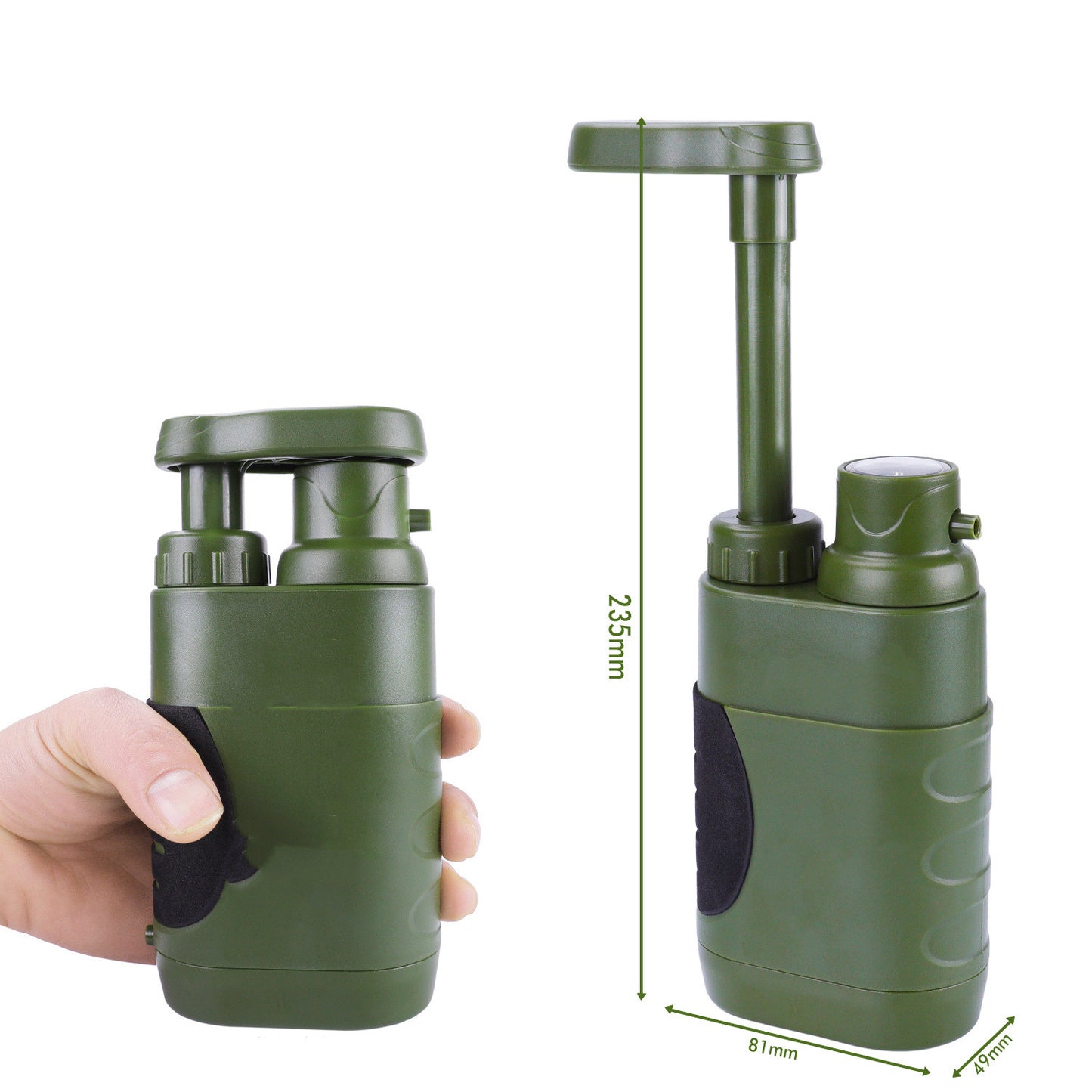 Portable outdoor survival drinking water purifier 3000 L