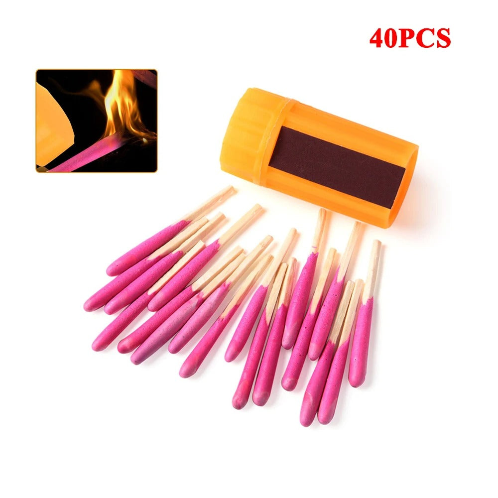 Waterproof matches 40 pieces sos emergency signal