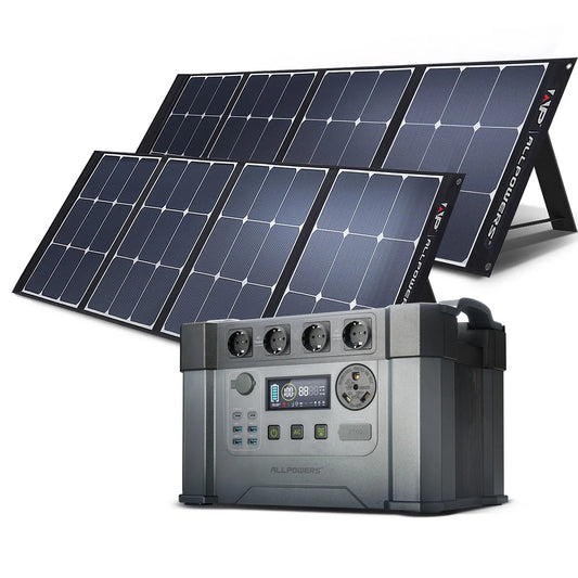 Portable power station with foldable solarpanel S2000 Pro 2400Watt