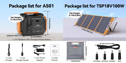 Solar panel complete kit system set 540wh 500W off grid power emergency panel